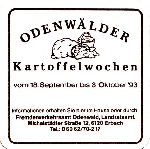 erbach erb-he fremdenverkehr 1a (quad185-kartoffelwochen 1993-schwarz)